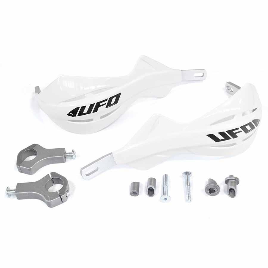 PARAMANOS CUBREMANETAS UFO CERRADO ALU HANDGUARDS 28 BLANCO PM01633-041   41489