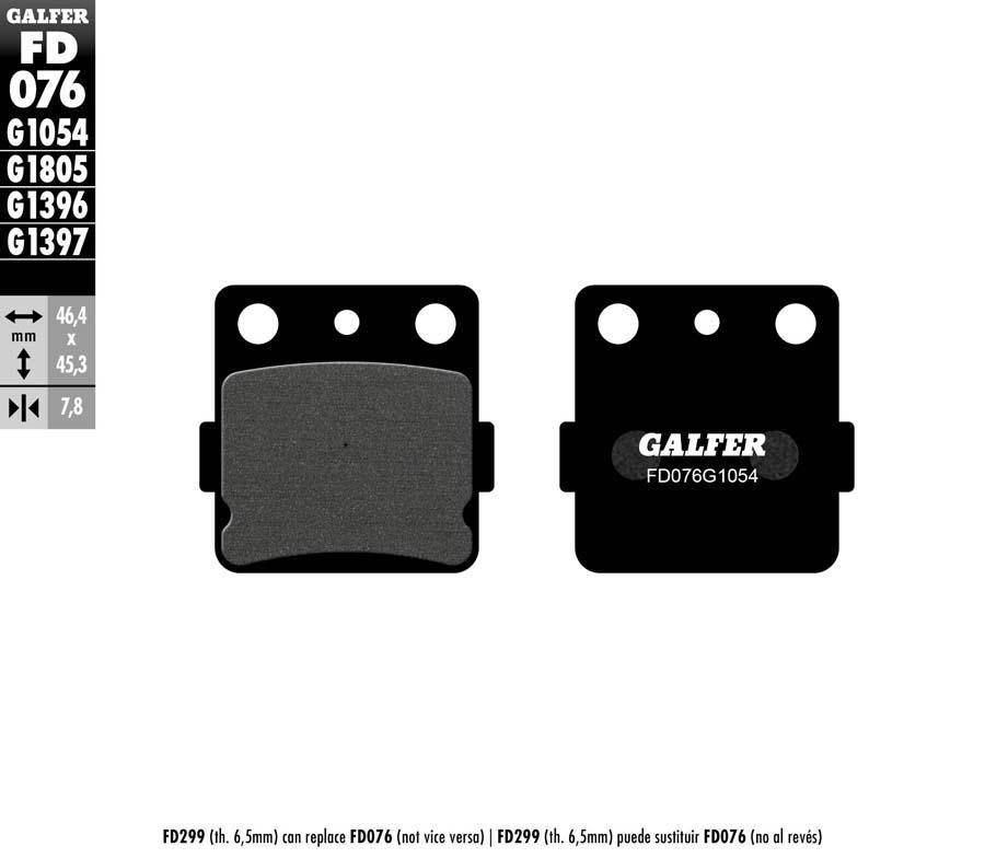 PASTILLAS FRENO GALFER 076 G1054