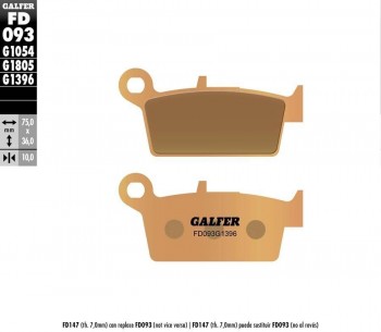 PASTILLAS FRENO GALFER 093 G1396