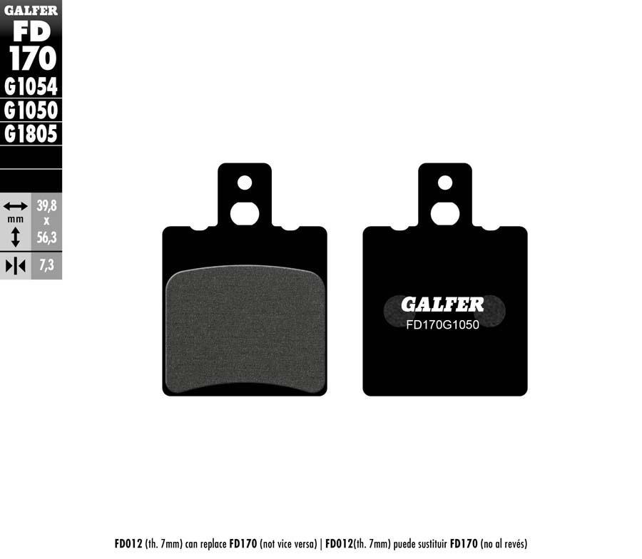PASTILLAS FRENO GALFER 170 G1050