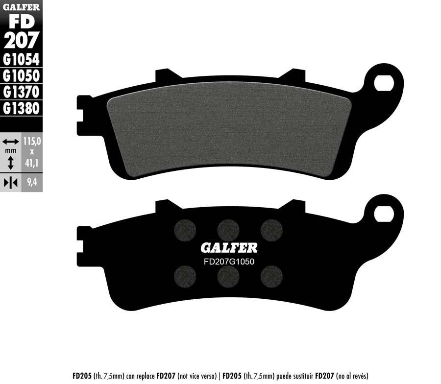 PASTILLAS FRENO GALFER 207 G1050