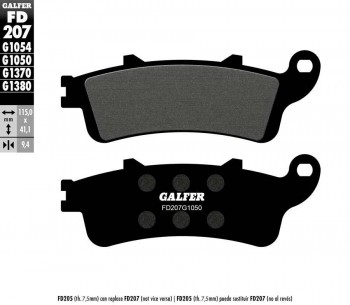 PASTILLAS FRENO GALFER 207 G1050