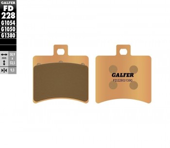 PASTILLAS FRENO GALFER 228 G1380