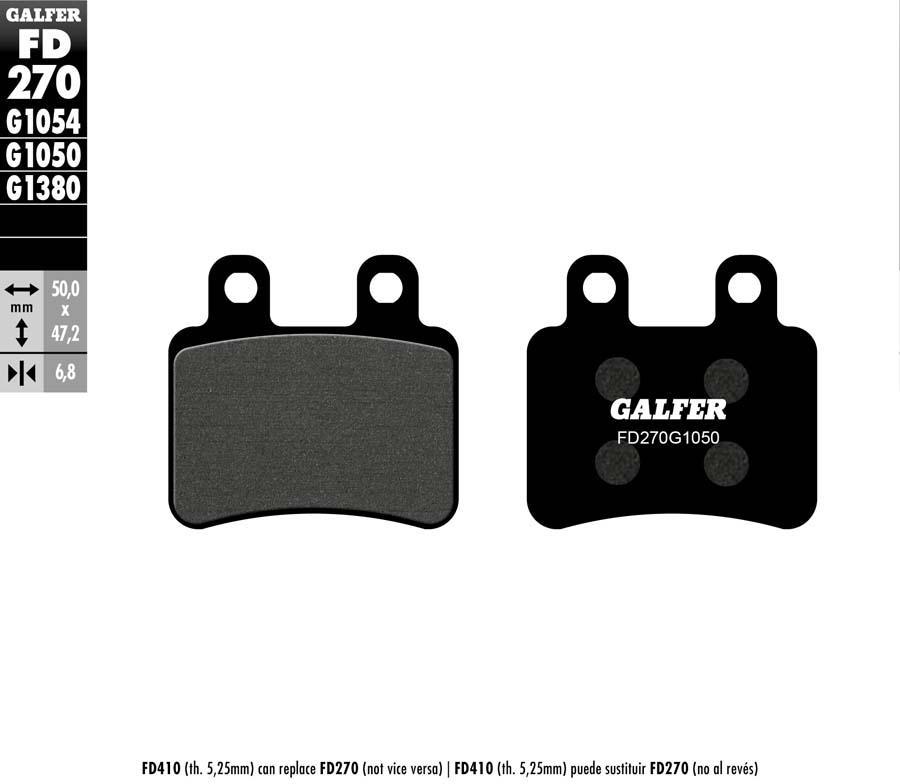 PASTILLAS FRENO GALFER 270 G1050