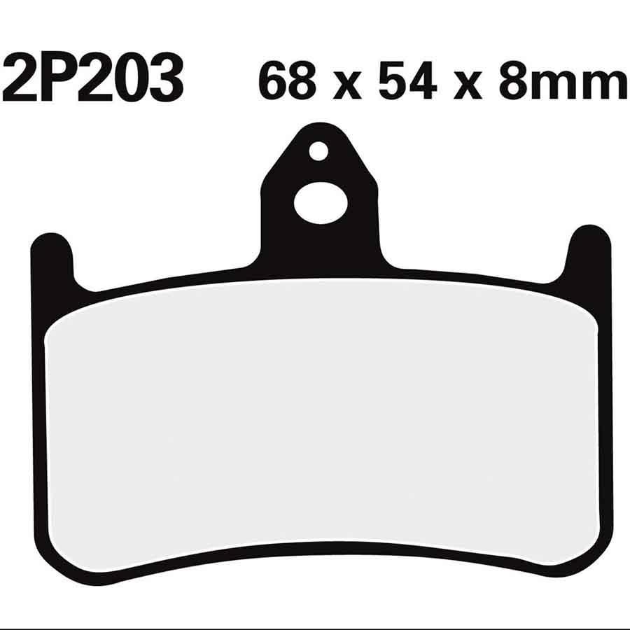 PASTILLAS FRENO NISSIN 2P203ST DEL. HONDA RS250  2P203ST