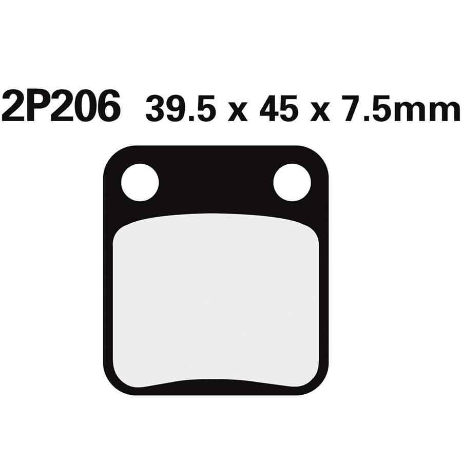 PASTILLAS FRENO NISSIN 2P206GS DEL. 125 DR 85-01  2P206GS