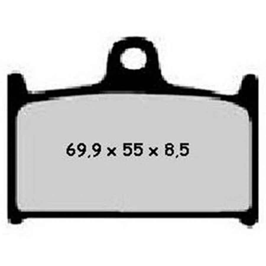 PASTILLAS FRENO NISSIN 2P208NS DEL. 750 GSX-R 88-93
