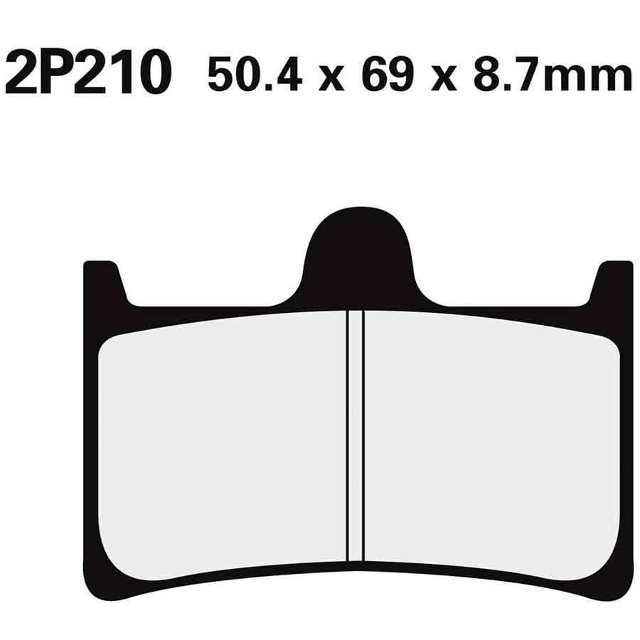 PASTILLAS FRENO NISSIN 2P210ST DEL. FAZER 600 / R6  2P210ST