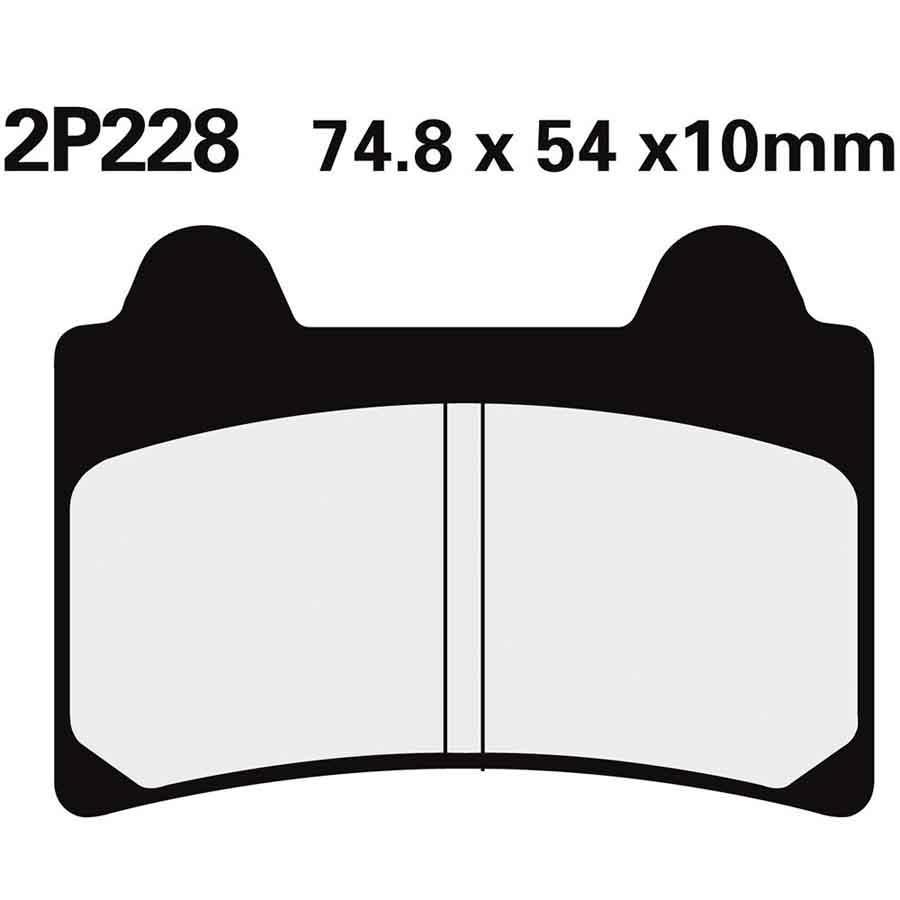 PASTILLAS FRENO NISSIN 2P228NS DEL. TZR250 87-89  2P228NS
