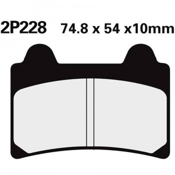PASTILLAS FRENO NISSIN 2P228NS DEL. TZR250 87-89  2P228NS