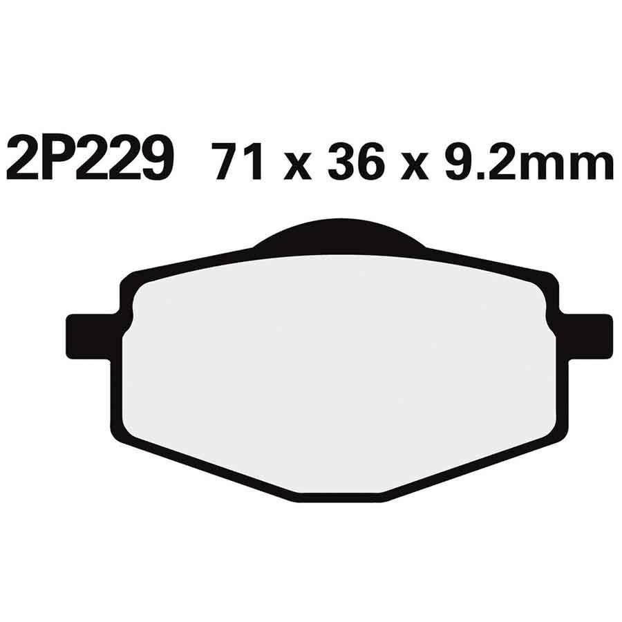 PASTILLAS FRENO NISSIN 2P229GS TRA. XT600E 90-