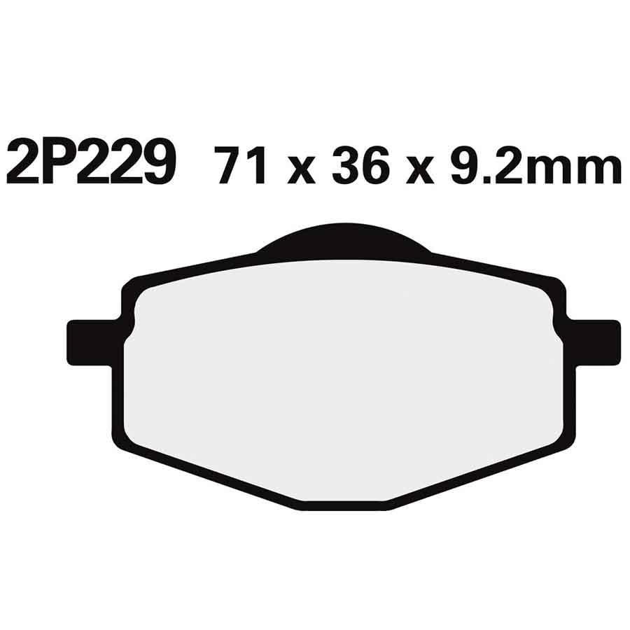 PASTILLAS FRENO NISSIN 2P229NS TRA. 600 XT-Z 87-96