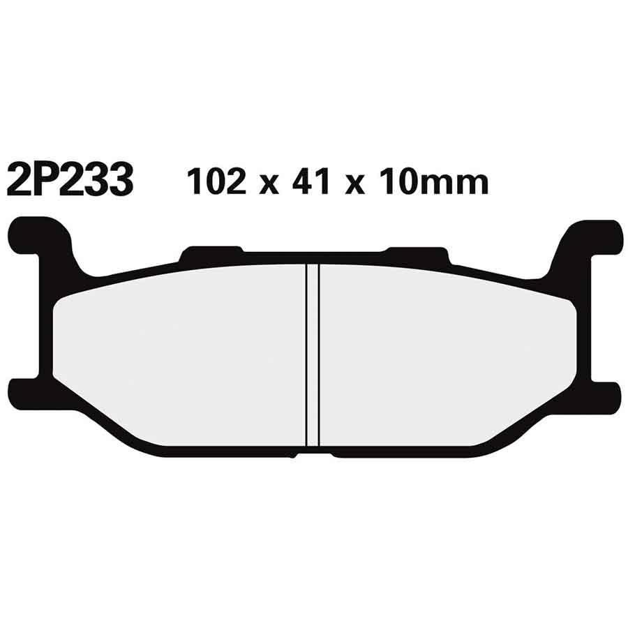 PASTILLAS FRENO NISSIN 2P233NS DEL. XJ600 91-97  2P233NS