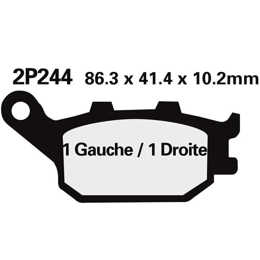 PASTILLAS FRENO NISSIN 2P244NS TRA. V-STROM/BANDIT 650