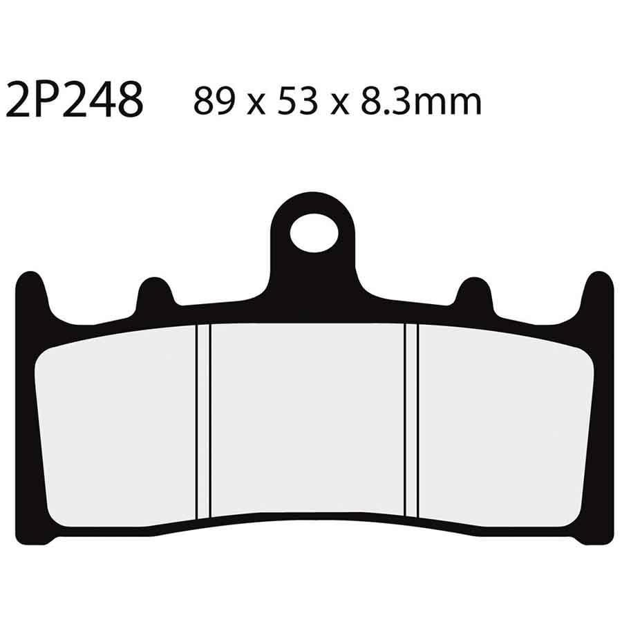 PASTILLAS FRENO NISSIN 2P248NS DEL. ZX6R 98-02