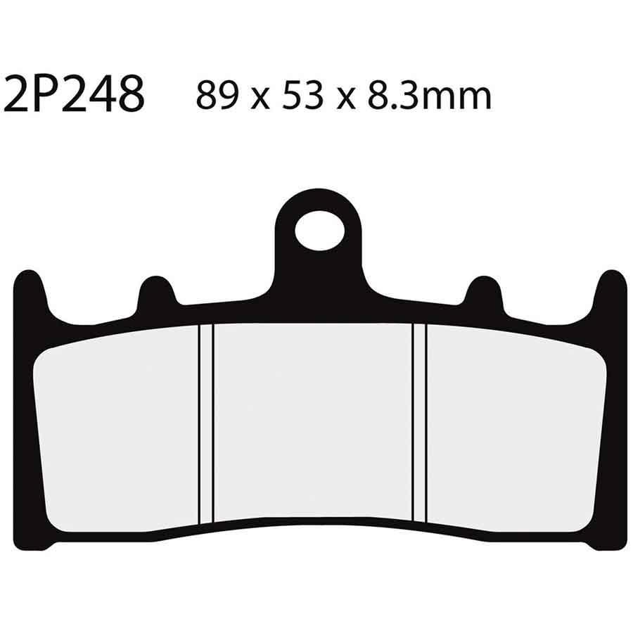 PASTILLAS FRENO NISSIN 2P248ST DEL. ZX6R 98-02 JAYBRAKE