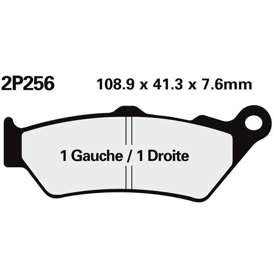 PASTILLAS FRENO NISSIN 2P256NS DEL. BMW F650 01