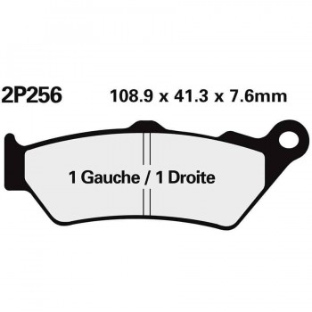 PASTILLAS FRENO NISSIN 2P256NS DEL. BMW F650 01
