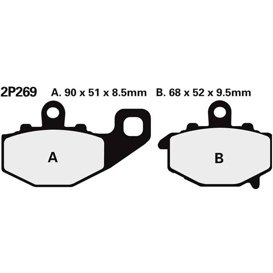 PASTILLAS FRENO NISSIN 2P269NS TRA. YZF-R1 98-01  2P269NS