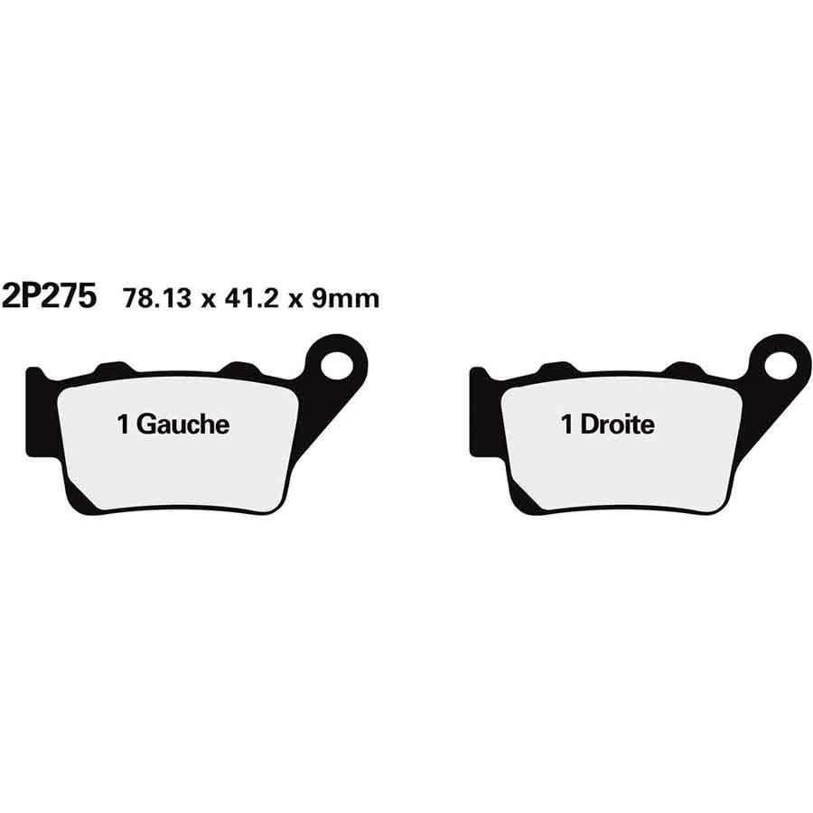 PASTILLAS FRENO NISSIN 2P275ST TRA. 600 XT E, K 90-98