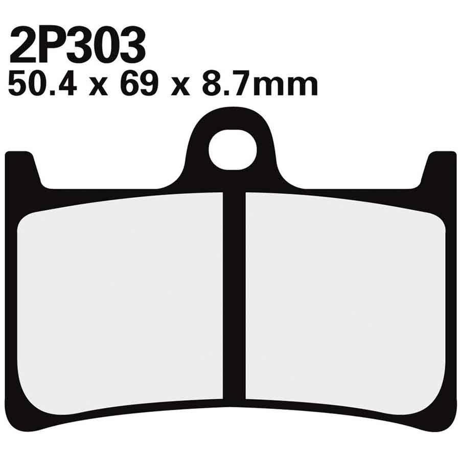 PASTILLAS FRENO NISSIN 2P303ST DEL. FZS600 98-03 / R6