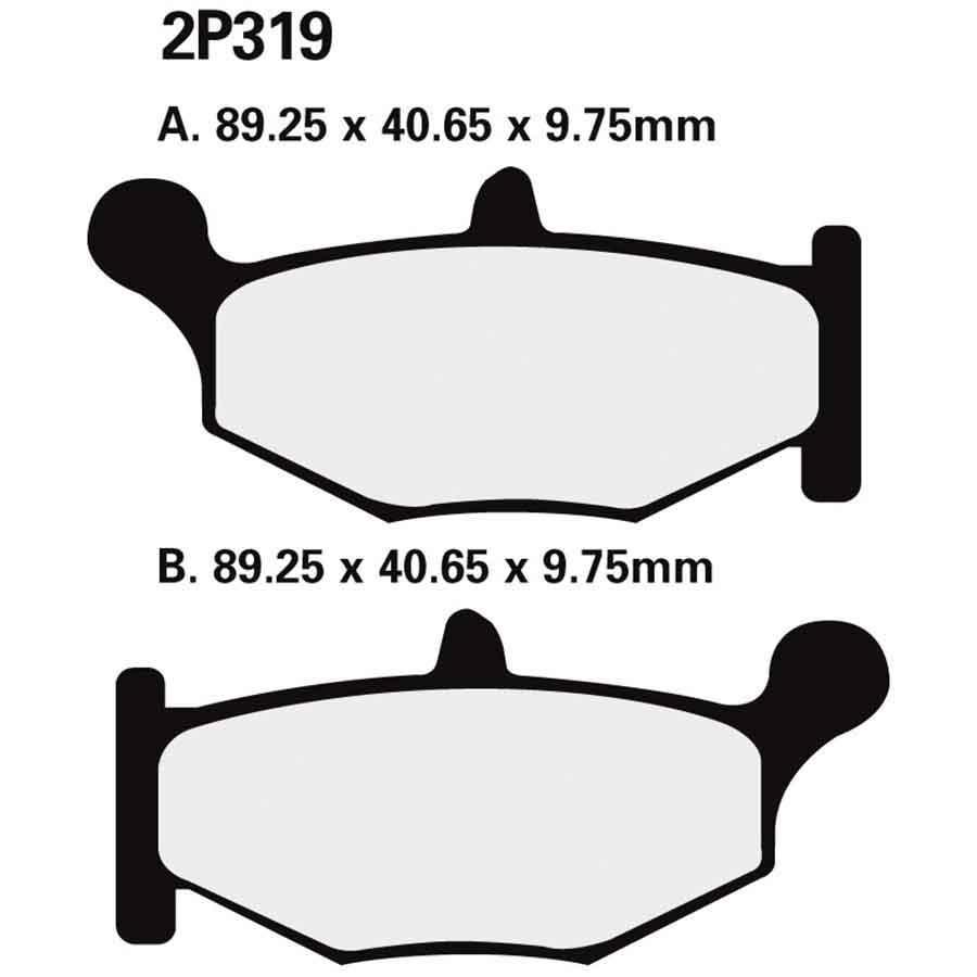 PASTILLAS FRENO NISSIN 2P319NS TRA. GSXR600-750 06