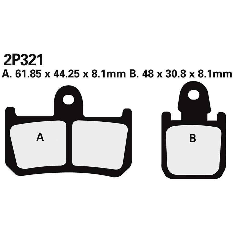 PASTILLAS FRENO NISSIN 2P321ST YZF-R1 07