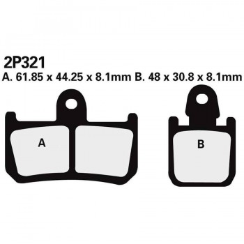 PASTILLAS FRENO NISSIN 2P321ST YZF-R1 07
