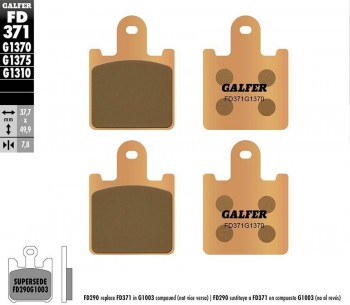 PASTILLAS FRENO GALFER 371 G1370