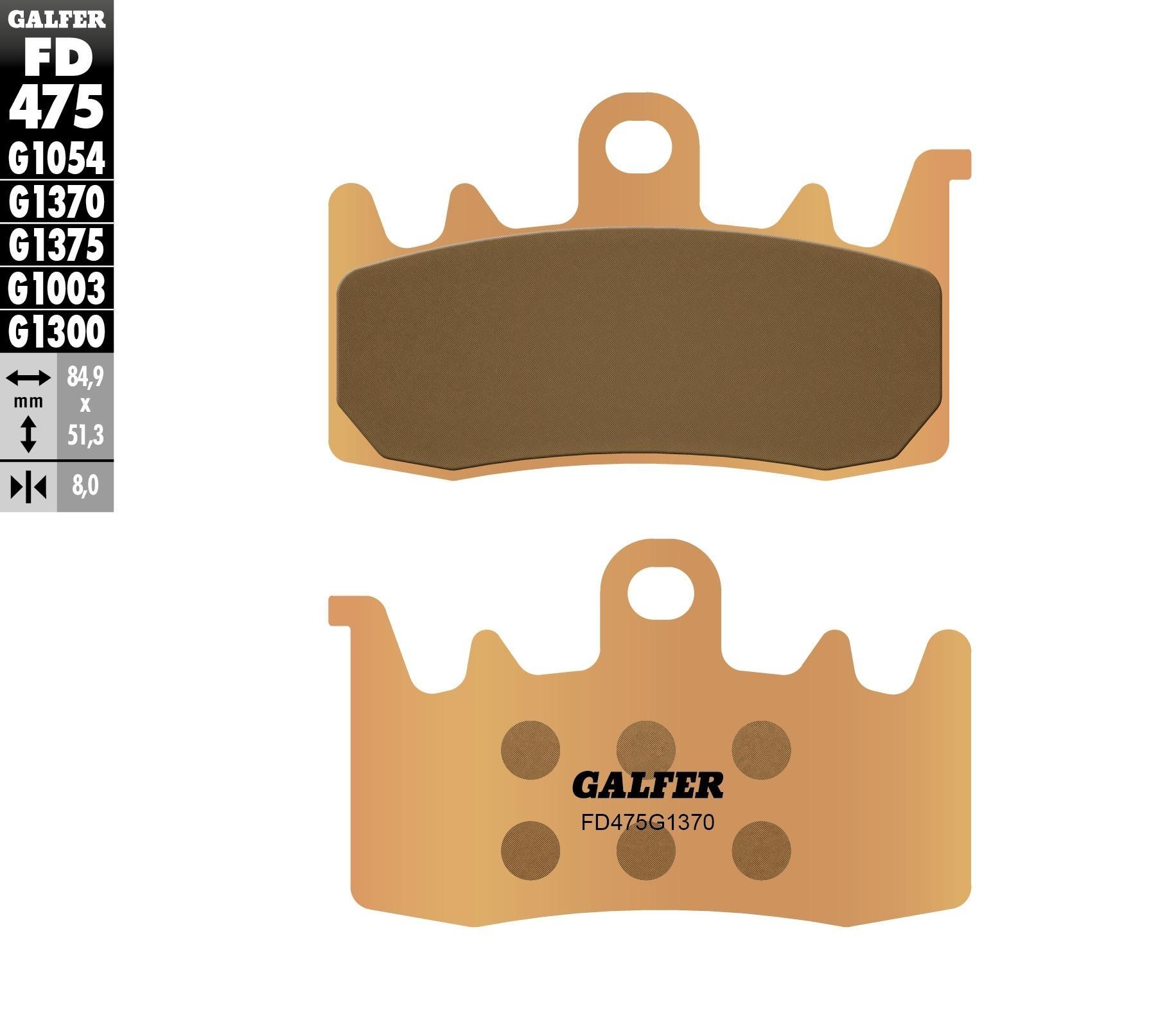 PASTILLAS FRENO GALFER 475 G1370