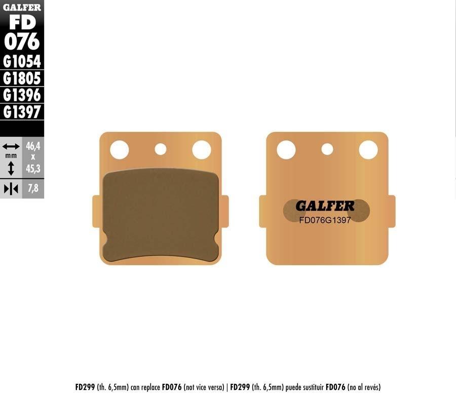 PASTILLAS FRENO GALFER 076 G1397