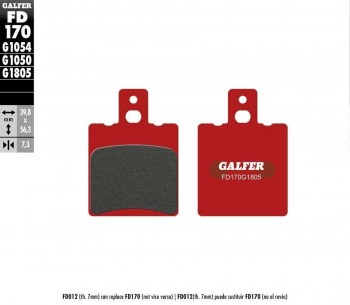 PASTILLAS FRENO GALFER 170 G1805