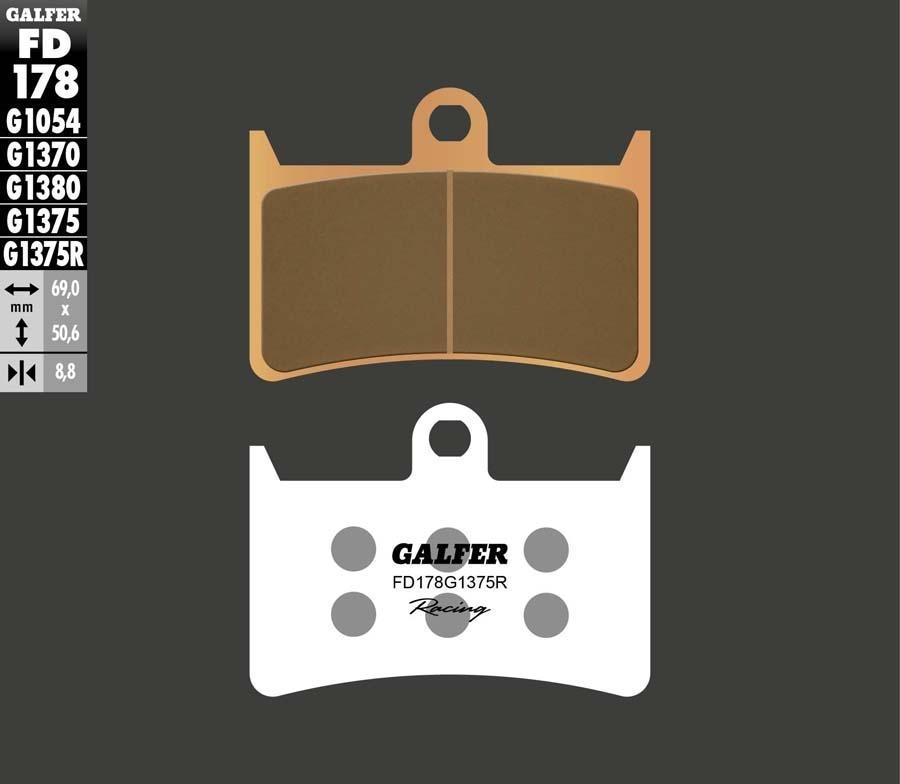 PASTILLAS FRENO GALFER SINTER SPORT RACING 178 1375R