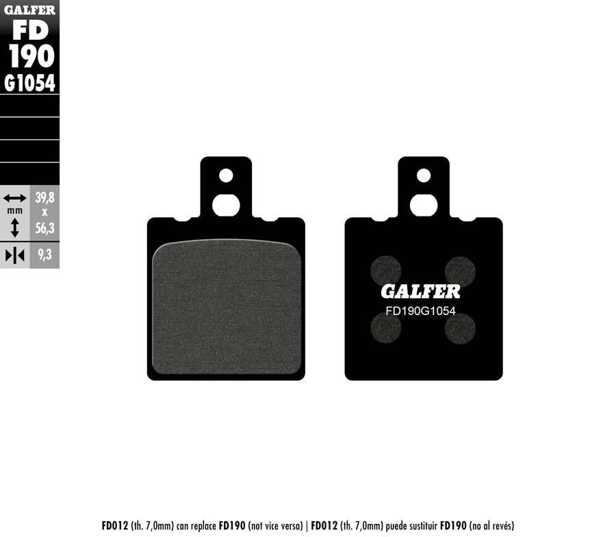 PASTILLAS FRENO GALFER 190 G1054