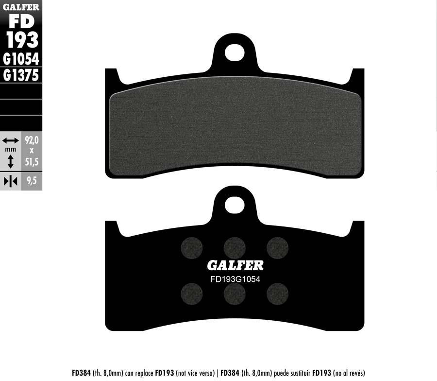 PASTILLAS FRENO GALFER 193 G1054