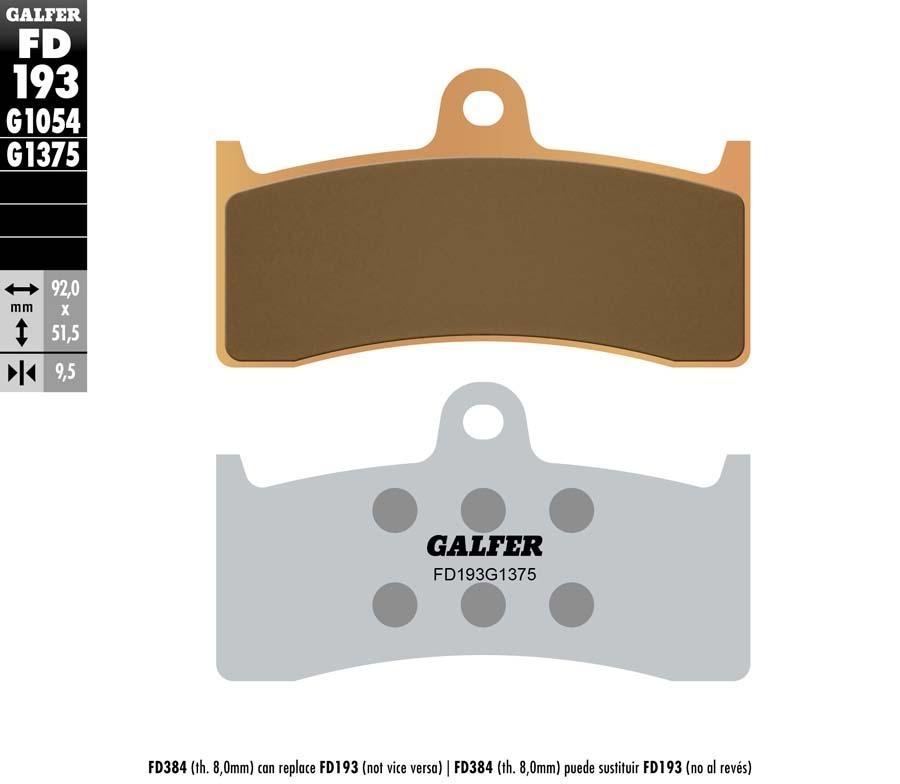 PASTILLAS FRENO GALFER 193 G1375