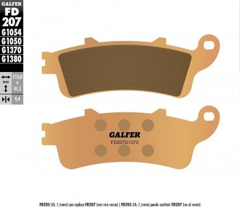 PASTILLAS FRENO GALFER 207 G1370