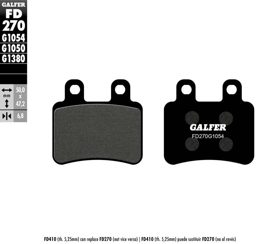 PASTILLAS FRENO GALFER 270 G1054