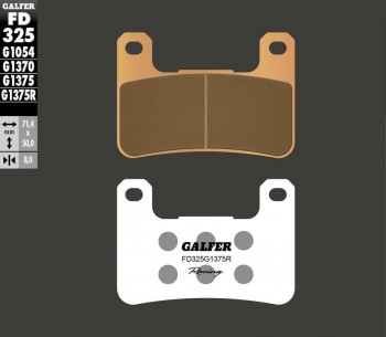 PASTILLAS FRENO GALFER SINTER SPORT RACING 325 1375R