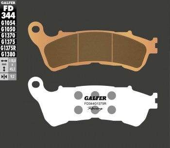 PASTILLAS FRENO GALFER SINTER SPORT RACING 344 1375R
