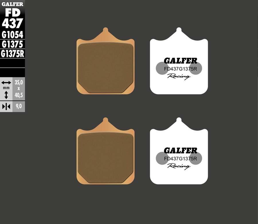PASTILLAS FRENO GALFER SINTER SPORT RACING 437 1375R