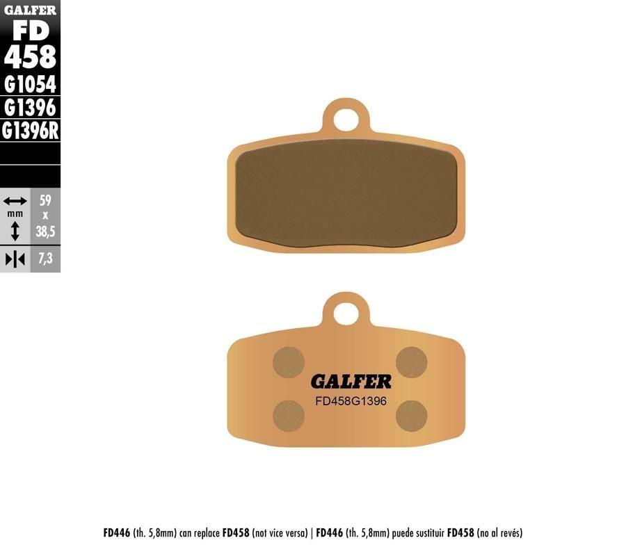 PASTILLAS FRENO GALFER 458 G1396
