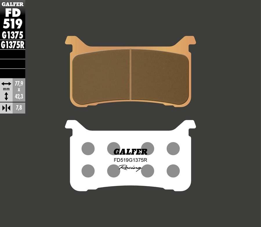 PASTILLAS FRENO GALFER SINTER SPORT RACING 519 1375R