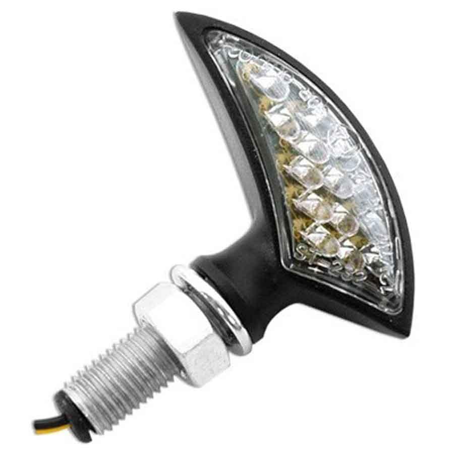 PILOTO INTERMITENTE V-PARTS CUSTOM. LED. NEGROS     13721