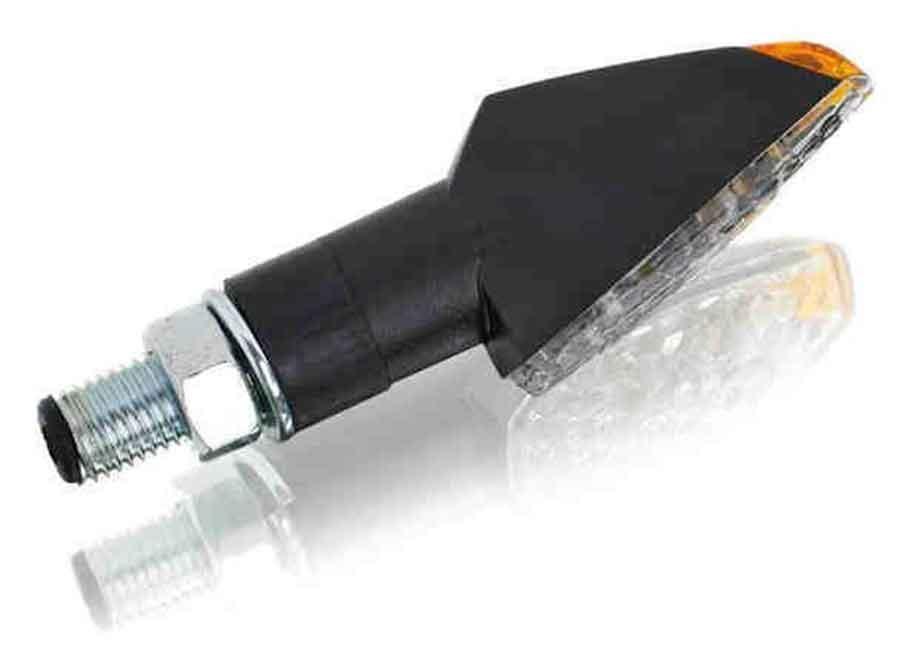 JUEGO PILOTOS INTERMITENTES PUIG PEAK BRAZO CORTO NEGRO LEDS HOMOLO