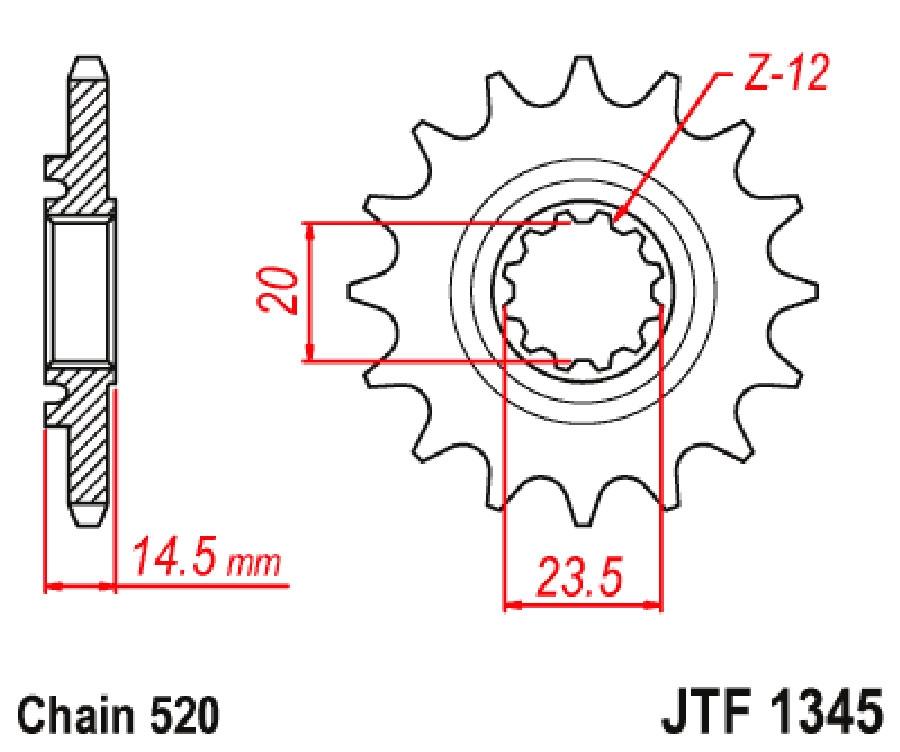 PIÑON JT 1345 13T