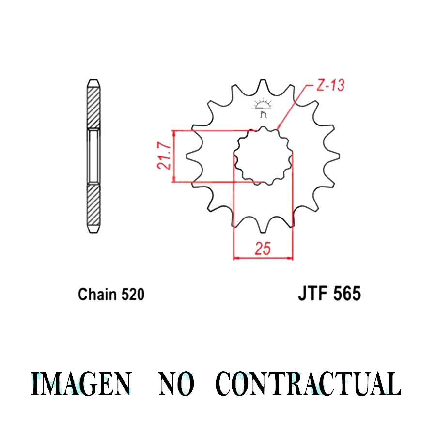 PIÑON JT 565 ACERO 14T