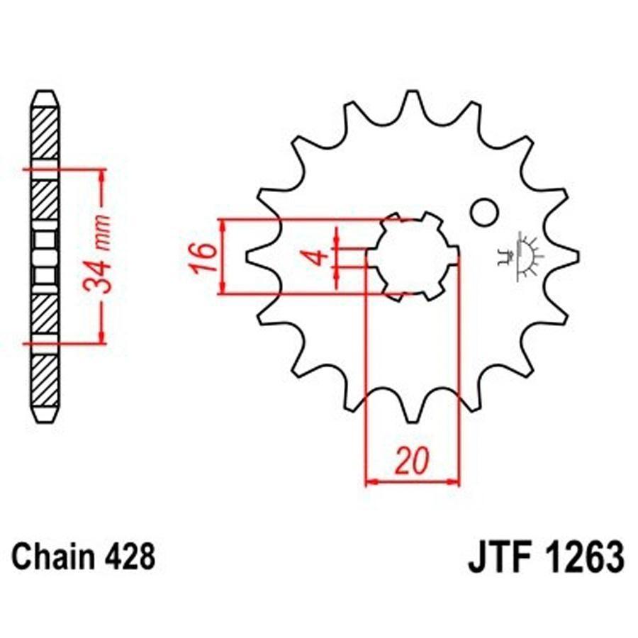 PIÑON JT 1263K 12T 428