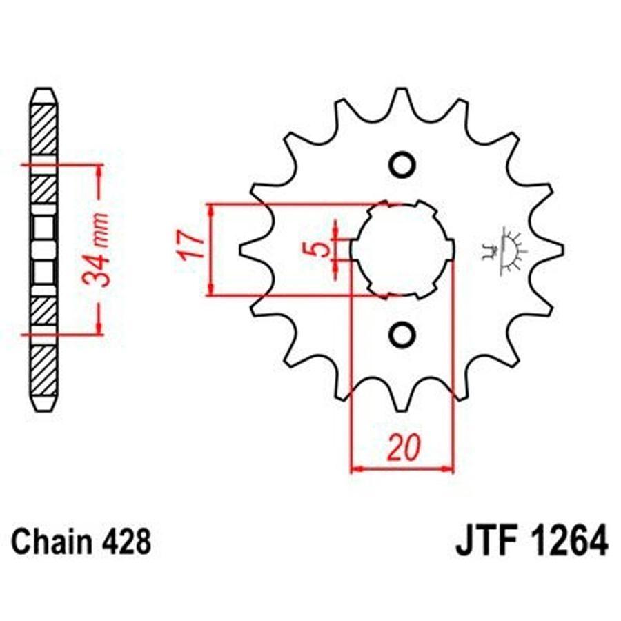 PIÑON JT 1264K 16T 428