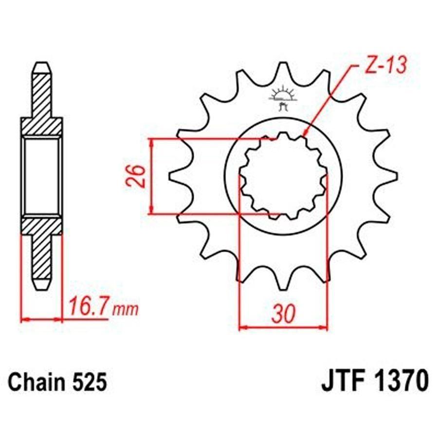 PIÑON JT 1370 16T 525